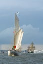 Tallships off Gdynia Royalty Free Stock Photo